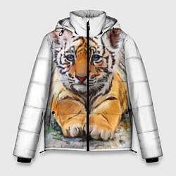 Куртка зимняя мужская Tiger Art, цвет: 3D-черный
