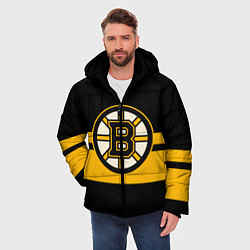 Куртка зимняя мужская BOSTON BRUINS NHL, цвет: 3D-светло-серый — фото 2