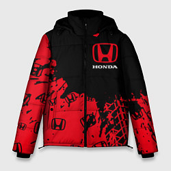 Куртка зимняя мужская HONDA ХОНДА, цвет: 3D-черный