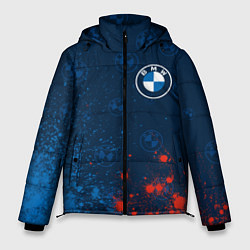 Куртка зимняя мужская BMW БМВ, цвет: 3D-черный