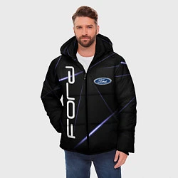 Куртка зимняя мужская FORD, цвет: 3D-черный — фото 2