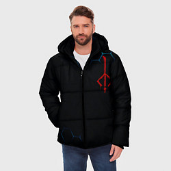 Куртка зимняя мужская DARK SOULS, цвет: 3D-черный — фото 2