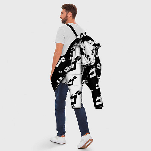 Мужская зимняя куртка JoJo Bizarre Adventure / 3D-Черный – фото 5