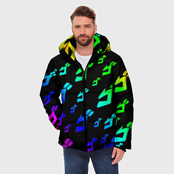 Куртка зимняя мужская JoJo Bizarre Adventure, цвет: 3D-черный — фото 2