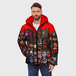 Куртка зимняя мужская Five Nights At Freddys, цвет: 3D-черный — фото 2