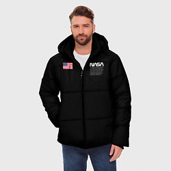Куртка зимняя мужская NASA, цвет: 3D-черный — фото 2