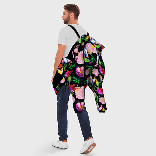 Мужская зимняя куртка Разноцветие / 3D-Черный – фото 5