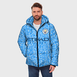Куртка зимняя мужская Manchester City 2021 Home Kit, цвет: 3D-черный — фото 2