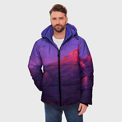 Куртка зимняя мужская Горы, цвет: 3D-светло-серый — фото 2