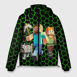 Куртка зимняя мужская Minecraft, цвет: 3D-черный