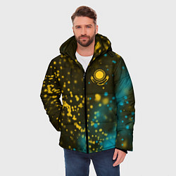 Куртка зимняя мужская КАЗАХСТАН KAZAKHSTAN, цвет: 3D-черный — фото 2