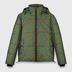 Мужская зимняя куртка Зеленые круги