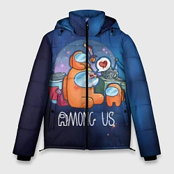 Куртка зимняя мужская Among Us Space, цвет: 3D-черный