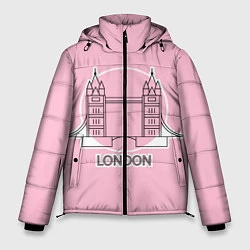 Куртка зимняя мужская Лондон London Tower bridge, цвет: 3D-черный