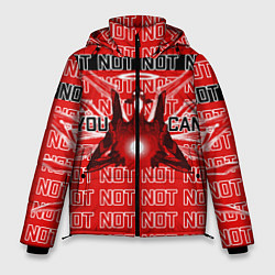 Куртка зимняя мужская Evangelion Eva 01 You can not, цвет: 3D-красный