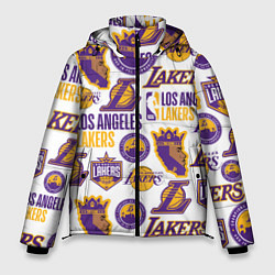 Куртка зимняя мужская LAKERS LOGO, цвет: 3D-красный