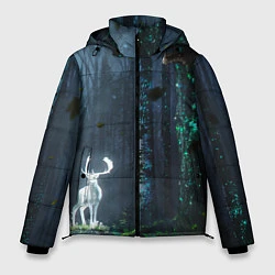 Куртка зимняя мужская Олень, цвет: 3D-черный