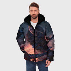 Куртка зимняя мужская ASSASSINS CREED VALHALLA, цвет: 3D-черный — фото 2
