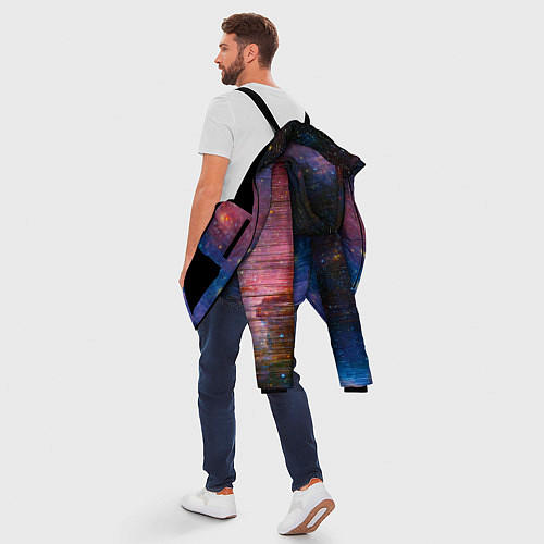 Мужская зимняя куртка Glitch space / 3D-Черный – фото 5