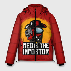 Куртка зимняя мужская Red Is The Impostor, цвет: 3D-черный