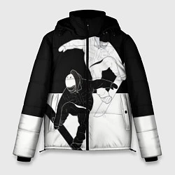 Куртка зимняя мужская Сноубордисты, цвет: 3D-светло-серый
