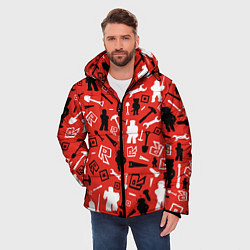 Куртка зимняя мужская ROBLOX, цвет: 3D-светло-серый — фото 2