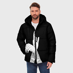 Куртка зимняя мужская Связанные руки эстетика, цвет: 3D-светло-серый — фото 2