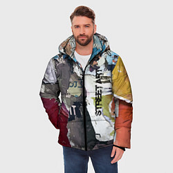 Куртка зимняя мужская Street art, цвет: 3D-черный — фото 2