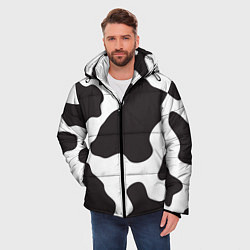 Куртка зимняя мужская Корова, цвет: 3D-красный — фото 2
