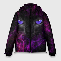 Куртка зимняя мужская Кот, цвет: 3D-черный