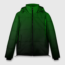 Куртка зимняя мужская Неоновые линии на градиенте, цвет: 3D-черный