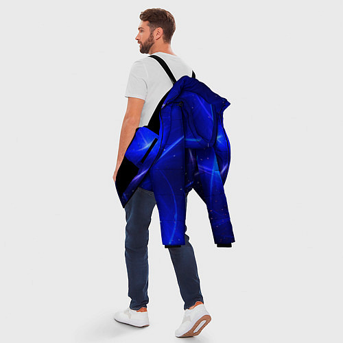 Мужская зимняя куртка Космический вихрь / 3D-Черный – фото 5