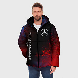 Куртка зимняя мужская MERCEDES - Зимний, цвет: 3D-черный — фото 2