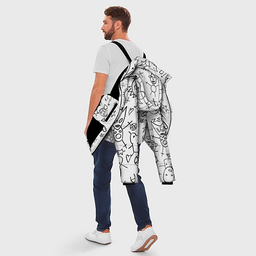Мужская зимняя куртка DIE ANTWOORD / 3D-Черный – фото 5