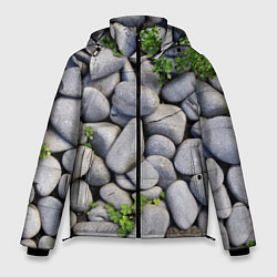 Куртка зимняя мужская Камни, цвет: 3D-черный