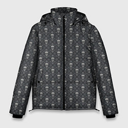 Куртка зимняя мужская Готический рисунок, цвет: 3D-черный