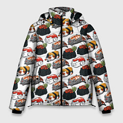 Куртка зимняя мужская Котики Суши, цвет: 3D-светло-серый