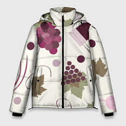 Куртка зимняя мужская Виноград и винишко, цвет: 3D-светло-серый