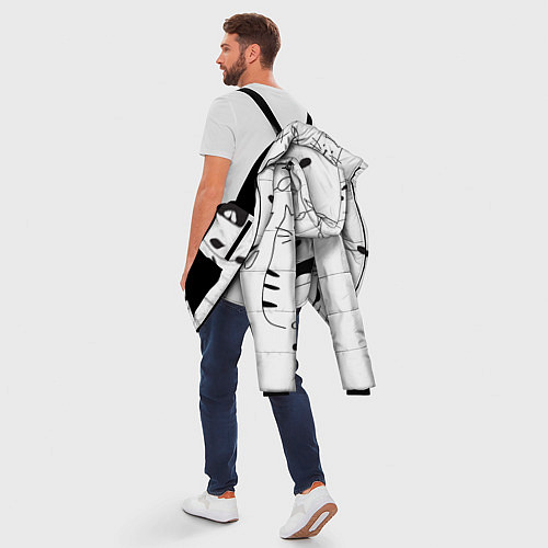Мужская зимняя куртка Кис-Кис / 3D-Черный – фото 5
