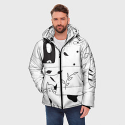 Куртка зимняя мужская Кис-Кис, цвет: 3D-черный — фото 2