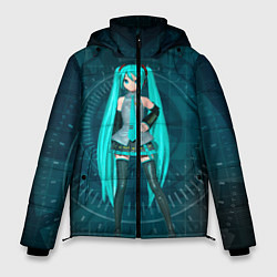 Куртка зимняя мужская Мику Хацуне, цвет: 3D-черный