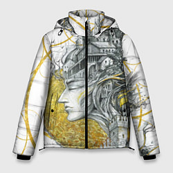 Куртка зимняя мужская Мечты города, цвет: 3D-черный
