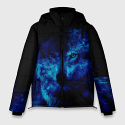 Куртка зимняя мужская Волк Вселенная, цвет: 3D-светло-серый