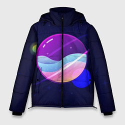 Куртка зимняя мужская Солнечная система, цвет: 3D-черный