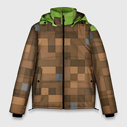 Куртка зимняя мужская Minecraft камуфляж, цвет: 3D-светло-серый