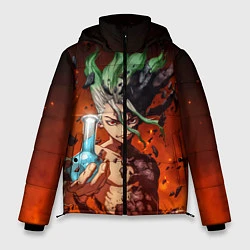 Куртка зимняя мужская Доктор Стоун, цвет: 3D-черный