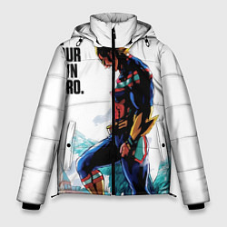 Куртка зимняя мужская Геройская академия Всемогущий, цвет: 3D-черный