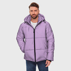 Куртка зимняя мужская Глициниевый цвет без рисунка, цвет: 3D-черный — фото 2