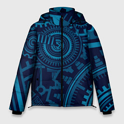 Куртка зимняя мужская Steampunk Mechanic Blue, цвет: 3D-красный