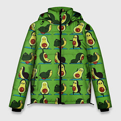 Куртка зимняя мужская Авокадо Зарядка, цвет: 3D-черный